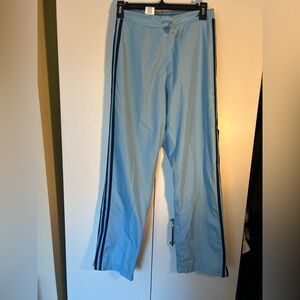 Vintage 90s Baby Blue Adidas Wind Pants